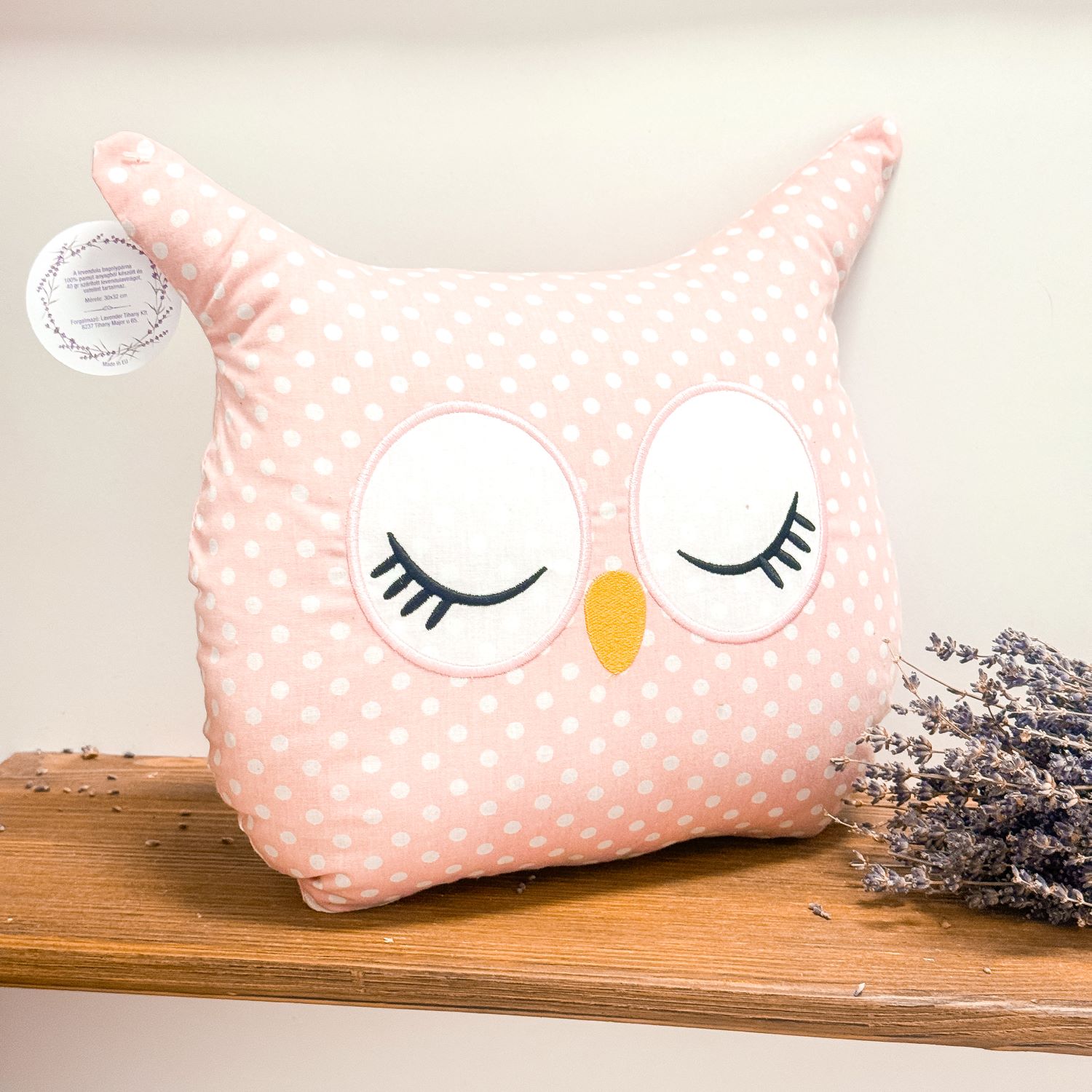 Lavender Owl Pillow mood picture